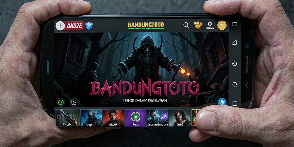 Screenshot utama menampilkan momen mencekam dalam BANDUNGTOTO.