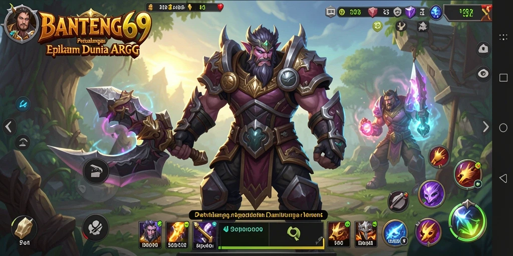 Screenshot gameplay BANTENG69 yang menunjukkan pertempuran seru di dunia ARPG.