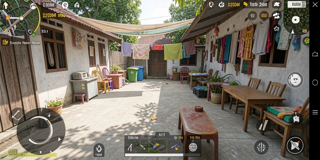 Tampilan gameplay D200M yang realistis dan mengasyikkan.