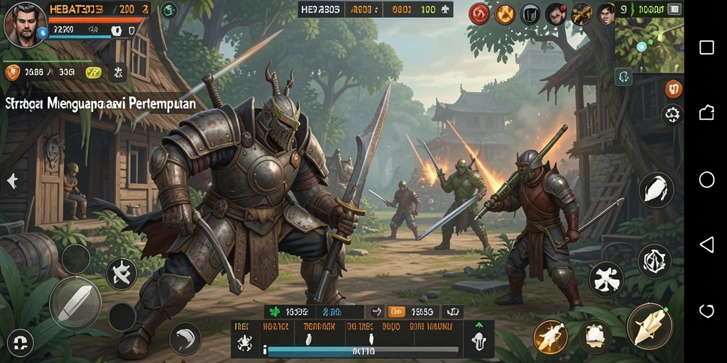 Tampilan gameplay menarik di HEBAT303 dengan strategi pertarungan mendalam.