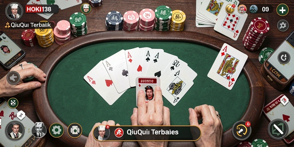Tampilan gameplay QiuQiu HOKI138 yang menarik.
