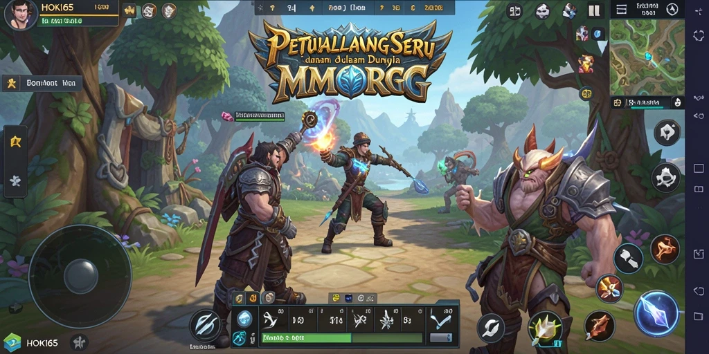 Tampilan seru dari gameplay HOKI65 yang menampilkan pertarungan dinamis.