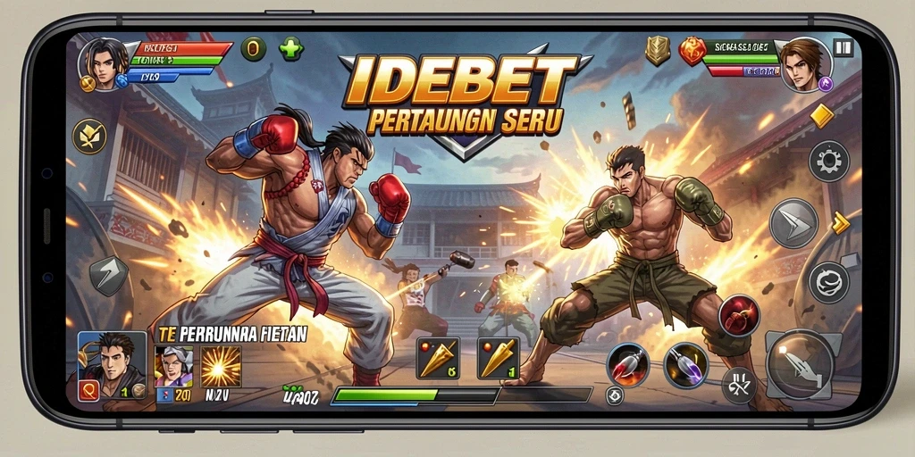 Tampilan screenshot IDEBET menampilkan aksi dari gameplay Fighting.