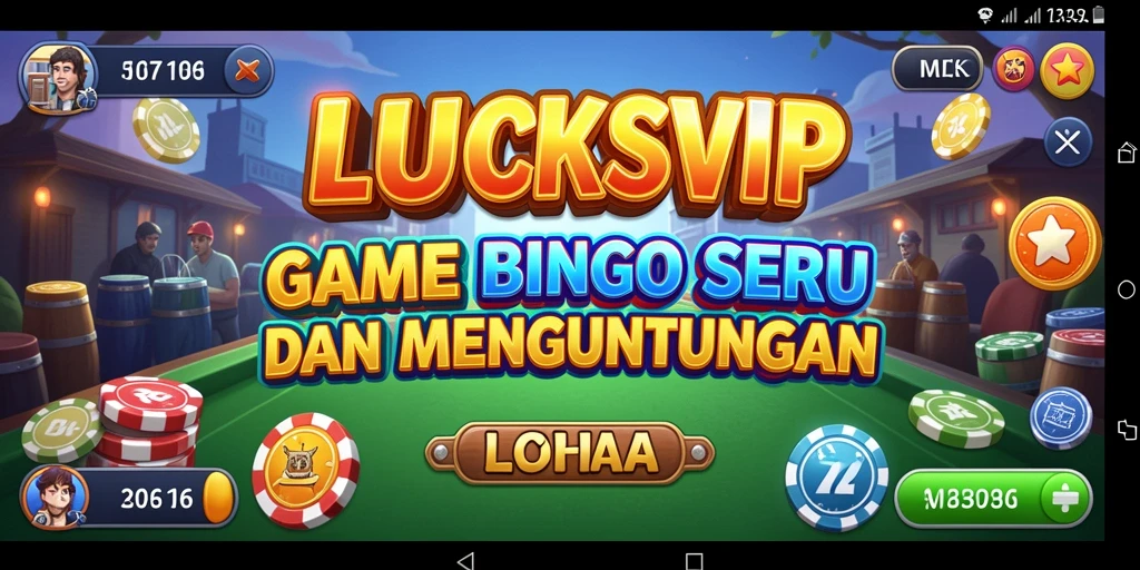 Tampilan gameplay Bingo yang seru dan mendebarkan di LUCKSVIP.