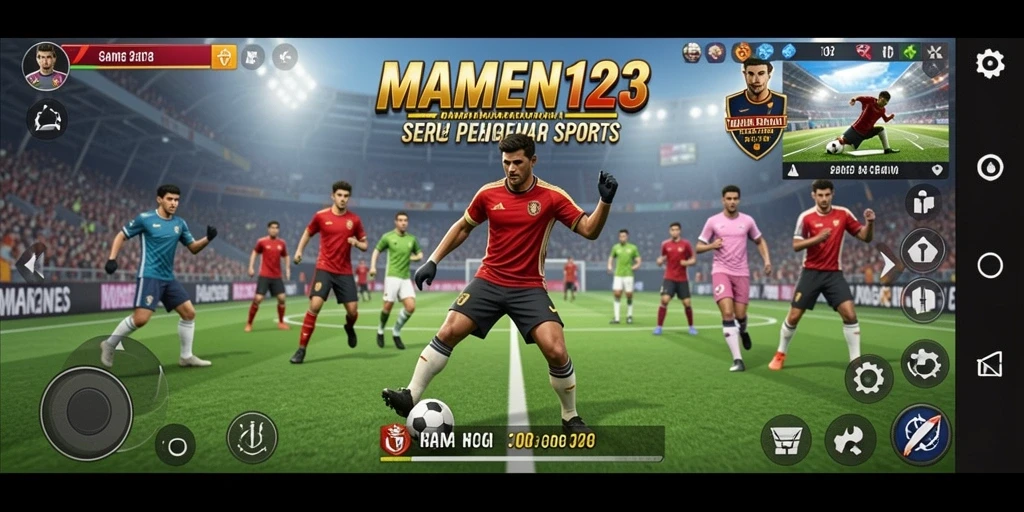 Gameplay seru MAMEN123 dalam aksi olahraga.