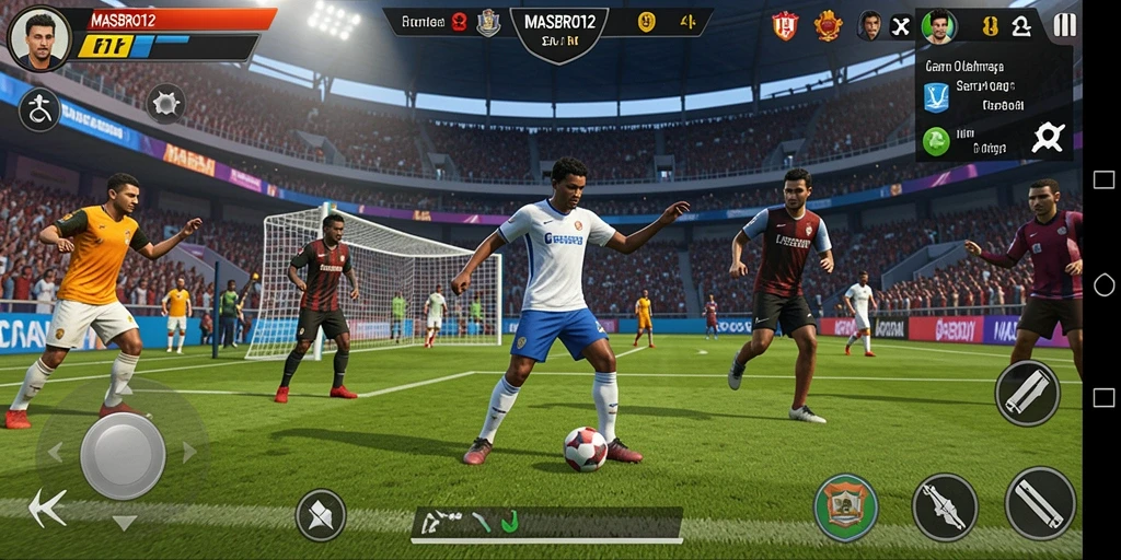 Tampilan aksi seru dari gameplay di MASBRO12 yang menampilkan berbagai olahraga.