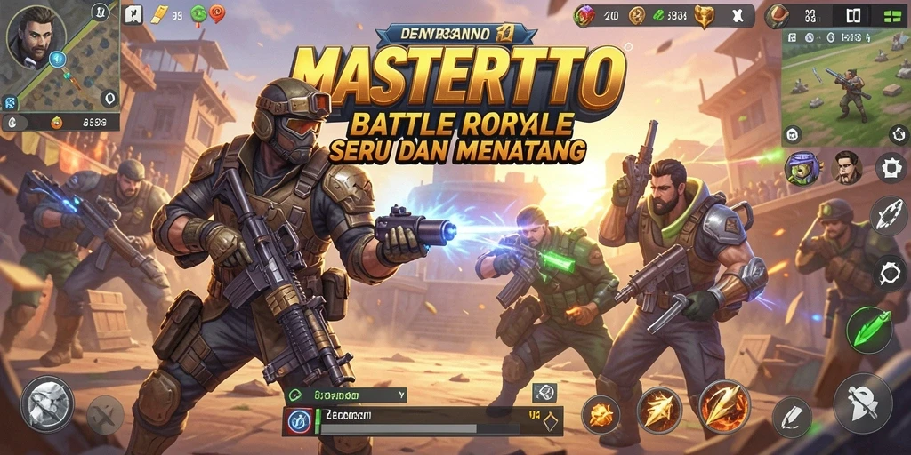 Tampilkan aksi mendebarkan dari gameplay Battle Royale MASTERTOTO.