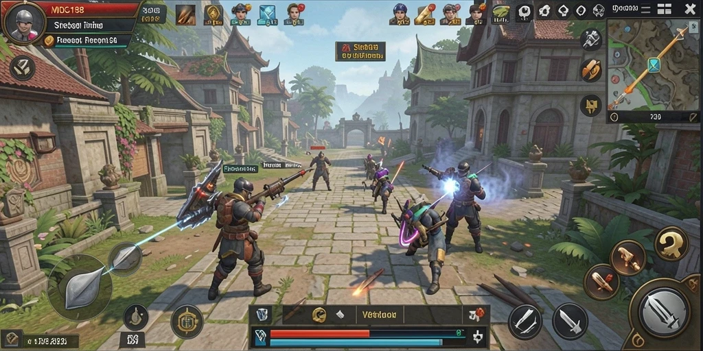 Tangkapan layar MDG188 menampilkan pertempuran seru dalam game SLG.