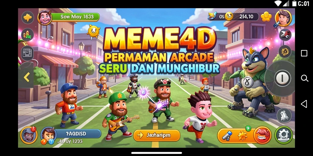 Tampilan gameplay seru dengan berbagai tantangan dan level menarik.