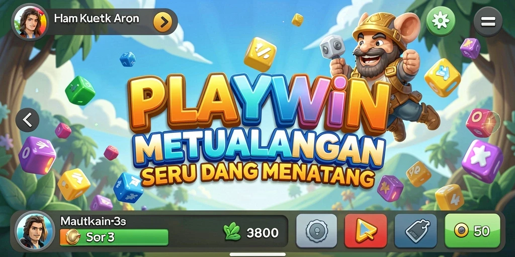 Screenshot PLAYWIN menampilkan gameplay Match-3 yang menyenangkan dan interaktif.