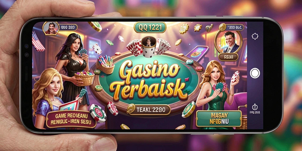 Tampilan utama gameplay QQ1221 dengan berbagai pilihan permainan kasino.