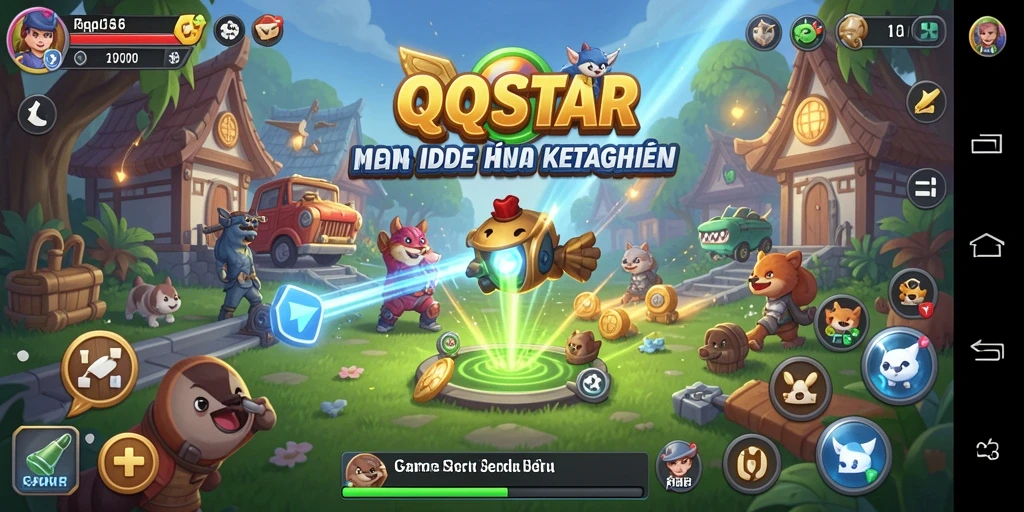 Tampilan gameplay Idle yang seru dan menarik dari QQSTAR.