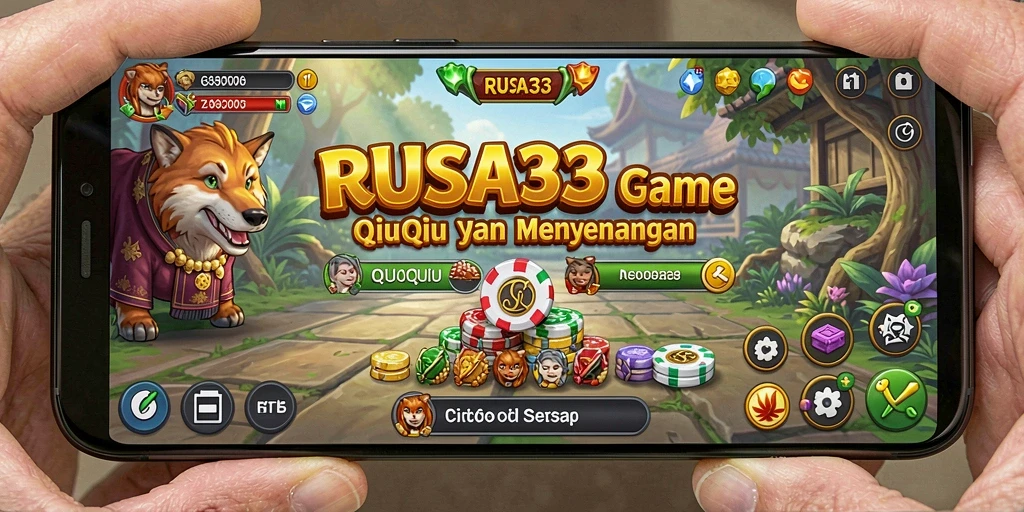 Tangkapan layar gameplay RUSA33 yang menampilkan aksi seru dalam permainan QiuQiu.