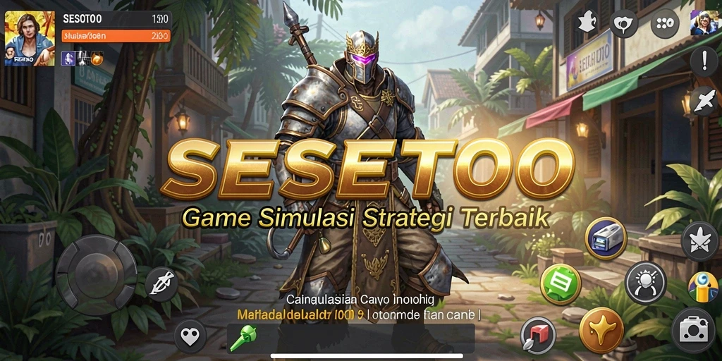 Screenshot SESETOTO menampilkan aksi penuh strategi dalam membangun kerajaan.