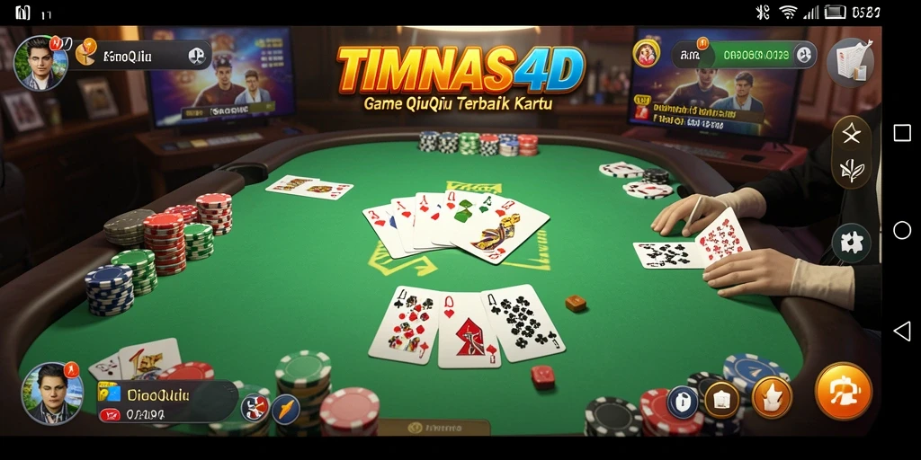 Gameplay seru QiuQiu di TIMNAS4D yang penuh strategi.