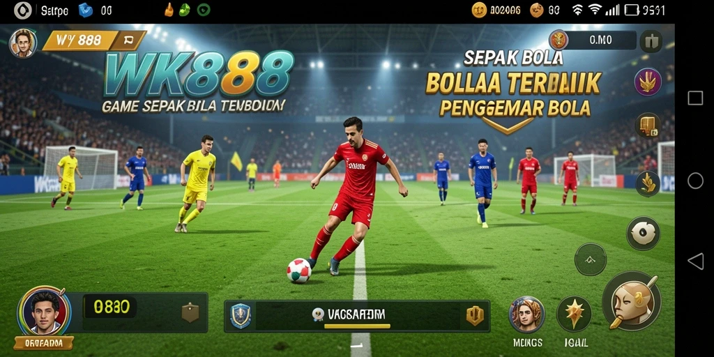 Gameplay menarik dalam WK888 dengan aksi sepak bola yang mendebarkan.
